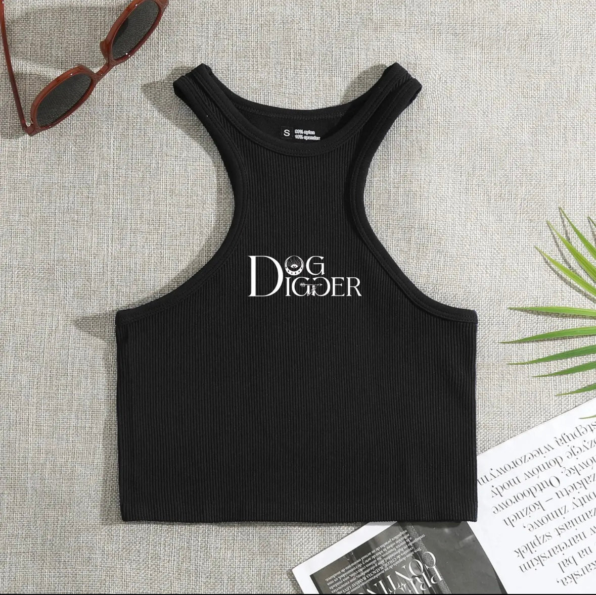 Dog Digger Racer Crop Top