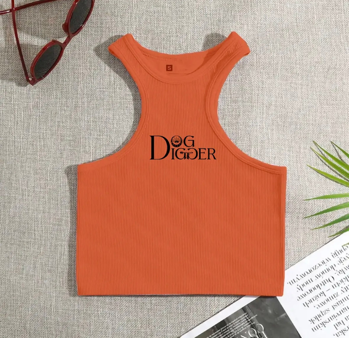 Dog Digger Racer Crop Top
