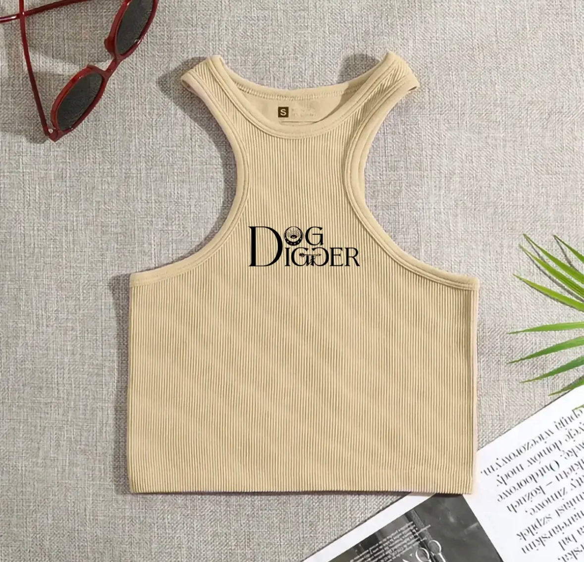 Dog Digger Racer Crop Top
