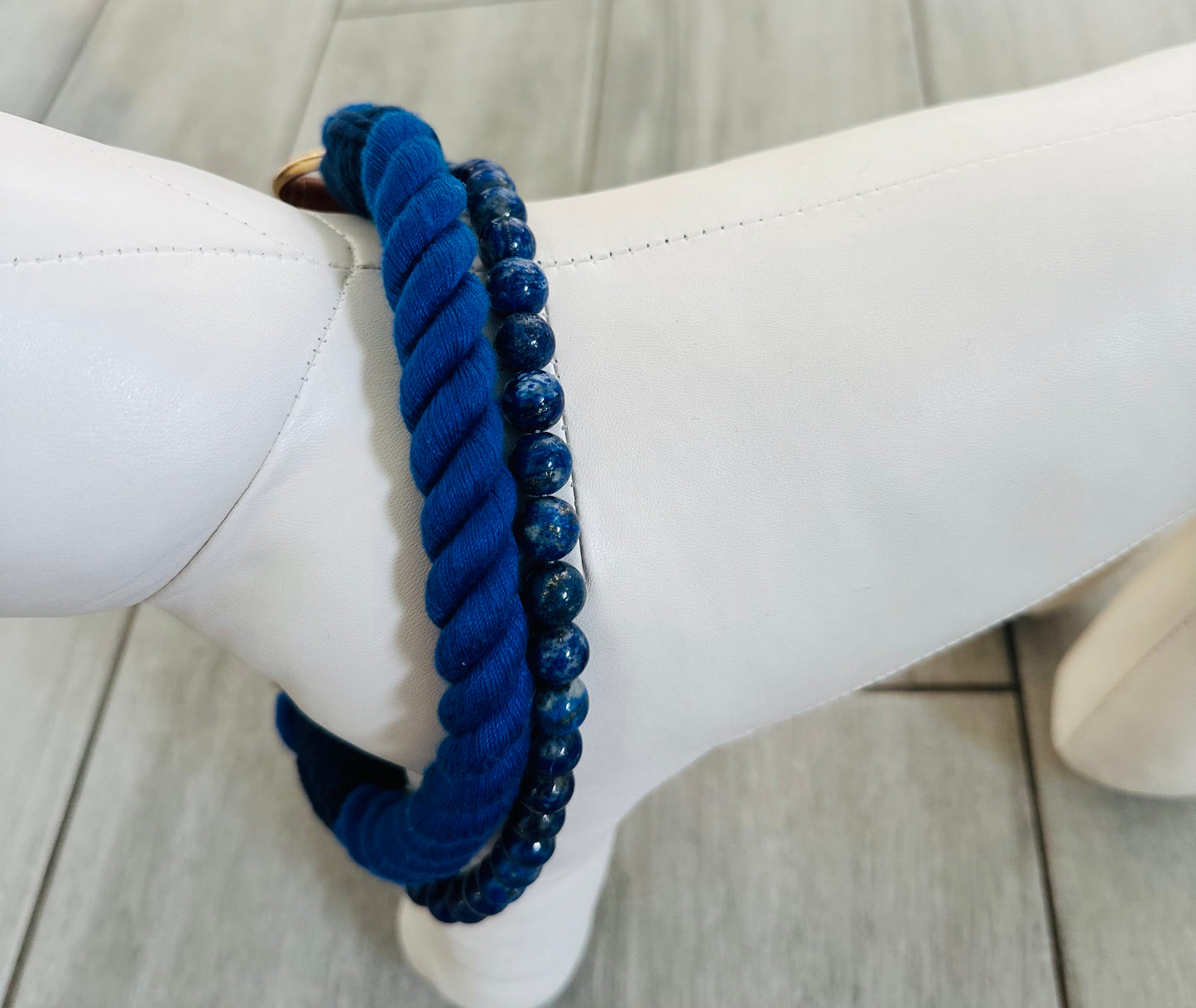 Blue Lapis Energy Collar- Crystal & Rope Collection