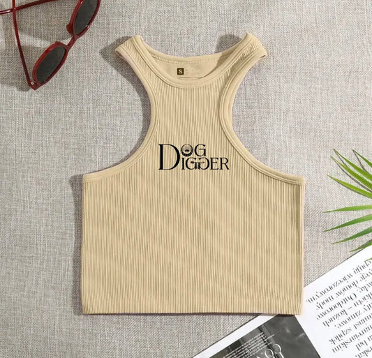 Dog Digger Racer Crop Top