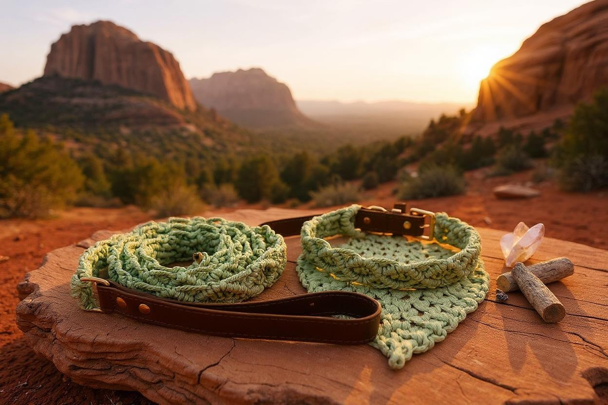 Green Collar/Leash set