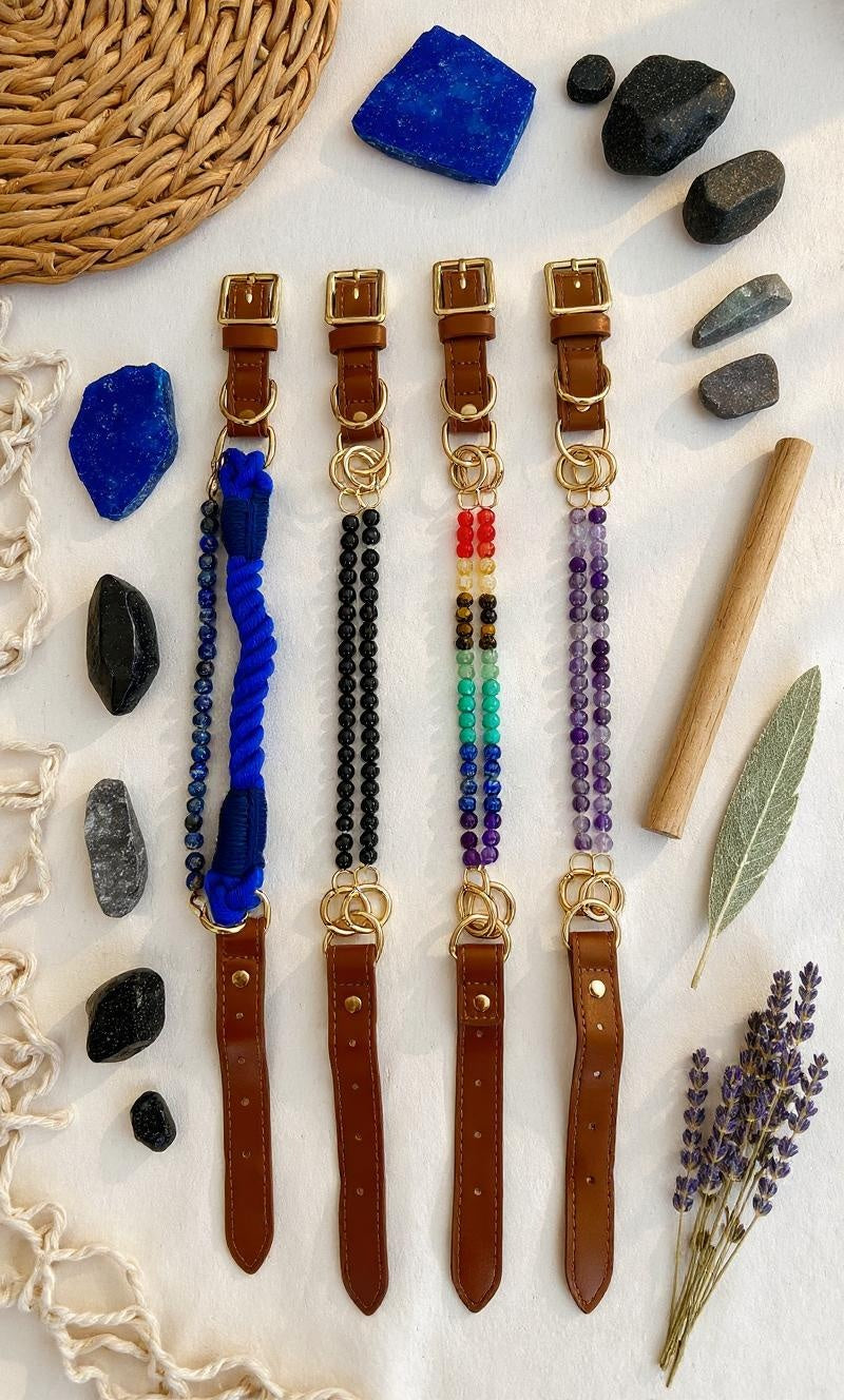 Blue Lapis Energy Collar- Crystal & Rope Collection