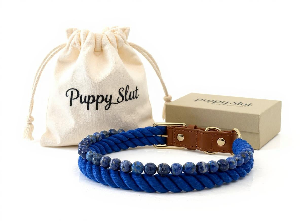 Blue Lapis Energy Collar- Crystal & Rope Collection