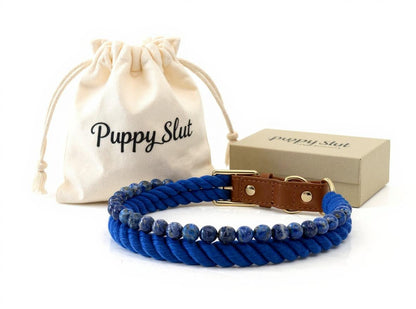 Blue Lapis Energy Collar- Crystal & Rope Collection