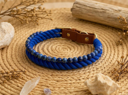 Blue Lapis Energy Collar- Crystal & Rope Collection