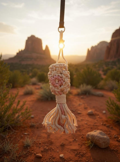 Daisy Days Macrame Poop Bag Holder