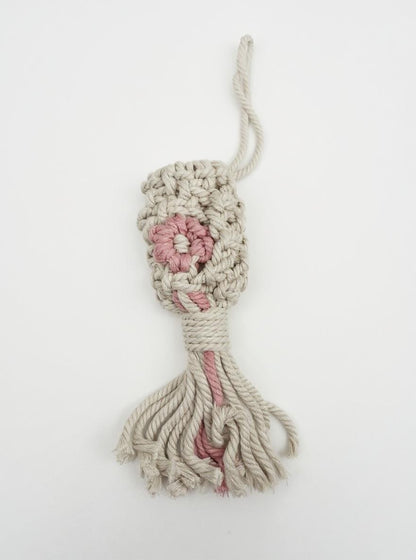 Daisy Days Macrame Poop Bag Holder