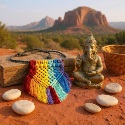 Chakra Macrame Bandana