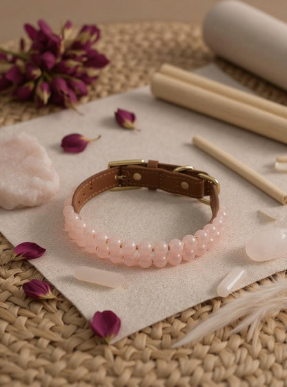 Rose Quartz Love  Collar- Crystal Healing Collection