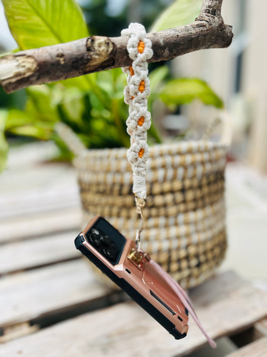 Cell Phone Macrame wristlet